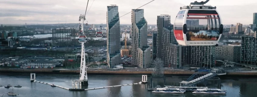 Лондонская канатная дорога над Темзой Круиз по Темзе