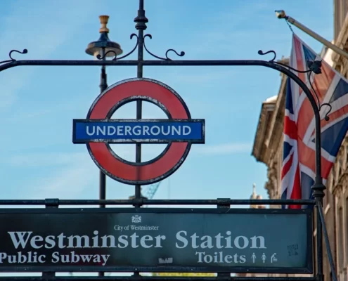 Шесть зон метро Лондона