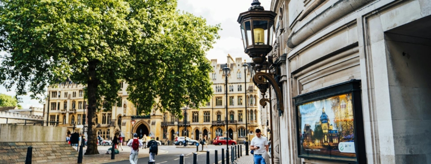 Очаровательная сцена улицы Вестминстера в Лондоне